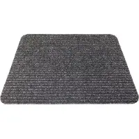 Prima - Heavy Duty - Ribbel - Deurmat - Schraapmat - zwart - antraciet - 60x80cm - antislip