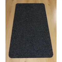 Prima - Heavy Duty - Deurmat - Loper - Schraapmat - Ribbel - zwart - antraciet - 70x140cm - antislip