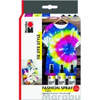 Marabu Tie-dye textielspuitverf set in modetrends