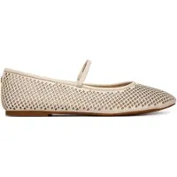 Ralph Lauren Ballerina met riempjes 'JAYNA' wit