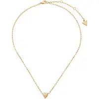 GUESS halsketting By Your Side 16-18" Heart Necklace Yellow Gold goudkleurig