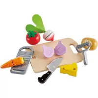 Hape Cooking Essentials – Speelgoed Keukenset met Snijplank en Groenten, 10-delig, vanaf 3 jaar