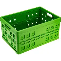 Sunware Square vouwkrat 46 liter natuur-groen