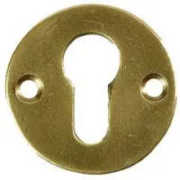 Jolie Cilinderplaatje rond 52 mm antiek goud