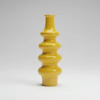 TLF Interieurs Vaas Luma – Geel sculpturale designer vaas