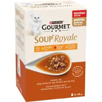 Gourmet Kattenvoer Nat Soup Royale Rund 6x45 Gr