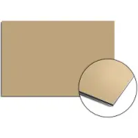 KitchenArt - Champagne Glow Spatscherm - 90x60 cm - Spatscherm Achterwand Keuken - Spatwand Keuken