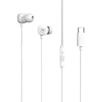 HomeShopXL Maxell Square+ In-ear hoofdtelefoon – USB-C aansluiting – 120 cm kabel – Microfoon – Comfortabele pasvorm – Stereogeluid – Wit [52041WH]