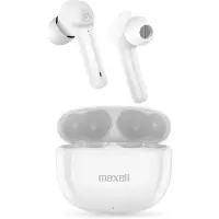 HomeShopXL Maxell BT Dynamic+ TWS oordopjes – Bluetooth 5.0 – Snelle oplaadfunctie via USB-C – Diepe bas – 3-4 uur afspeeltijd – LED-indicator – Wit – Met oplaadcase [52043WH]
