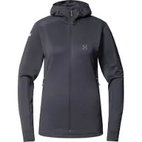Haglöfs - Women's L.I.M Mid Multi II Hood - Fleecevest XL, grijs