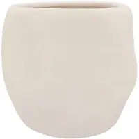Daan Kromhout Lisboa organische bloempot voor binnen 30X30X26CM wit