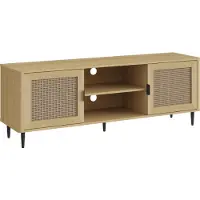 En.casa Tv-meubel Lukhomso 152x40x54 cm eikenkleurig en zwart []