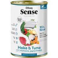 Dibaq Sense Hondenvoer Blik Hake & Tuna 12 x 385 gr