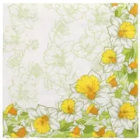Papstar 8x 50 Servetten 3-laags 1/4 vouw 40 cm x 40 cm Narciso