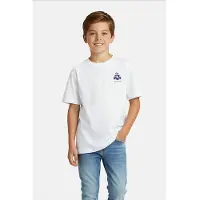 Cars T-shirt met backprint wit Jongens Viscose Ronde hals Backprint - maat 140