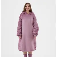 Textino FEM - hoodie 70x110 cm - dames - hoodie deken - Dusky Orchid - paars