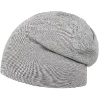 Lipodo Cotton Jersey Stripes Beanie Muts by