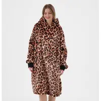 Textino CHEETAH - hoodie 70x110 cm - dames - dierenprint - Tobacco Brown - bruin