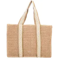 Beagles Ibiza Shopper - Rieten Tas - Strandtas - Shopper - Zomers - Schoudertas - Tote Bag - Dames Tas - Natuur