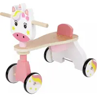 Chad Valley houten loopfiets Unicorn eenhoorn