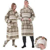 Textino SVEN - hoodie 70x110 cm - volwassenen - hoodie deken - unisex - Martini Olive - groen
