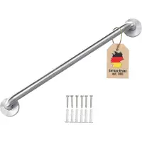 Intirilife geborsteld roestvrij stalen handdoekenrek lengte 100cm 19mm diameter - handdoekenrek bad handdoekenrek badkamer sauna keuken