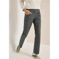 Cecil Dames Broek met gewassen look - Groen - 30