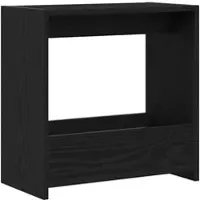 vidaXL Bijzettafel Zwart Eiken 50 x 26 x 50 cm Bewerkt hout