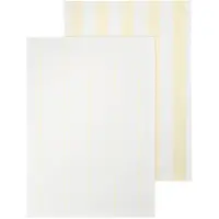 Blomus Theedoek Taulo Stripes White / Transparent Yellow 50 x 70 cm (Set van 2)