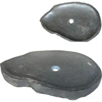 Lendo Online Waskom Riviersteen Ovaal 50-60x35-40 cm Grijs