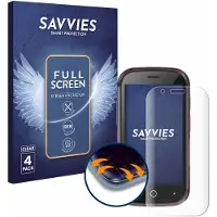 Savvies - Screenprotector voor Unihertz Jelly Star - Folie Beschermfolie transparant volledig dekking 4 Stuks