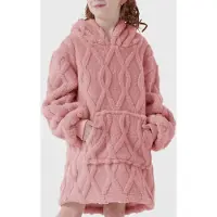 Textino ROSETTA - hoodie 50x70 cm - hoodie deken - kinderen - Rose Tan - roze