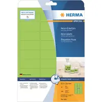Herma Special Etiketten 5143 Klevend A4 Groen 63,5 x 29,6 mm 20 Vellen à 27 Etiketten