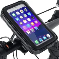 Retoo Fiets Mobiele Telefoonhouder Waterdicht, Mobiele Telefoonhouder, Fietstas Stuur Ideaal voor Navigatie, Motor Stuurtas, Fietsbevestiging, Fietsaccessoires, Fiets Stuurhouder