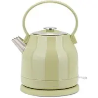Livoo Waterkoker Retro - Vintage Waterkoker - Elektrische Waterkoker - 1.5 Liter Inhoud - Matcha - 24cm x 18cm x 28cm