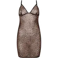 Hunkemoller Negligé bruin / cappuccino / zwart