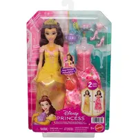 Disney Princess Belle 2 In 1 Stories Fashion Doll Roze Kinderen