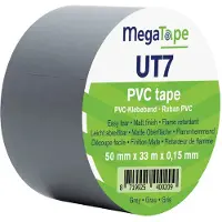 SHOWGEAR MegaTape UT7 PVC tape 50 mm x 33 m, grijs