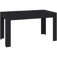 Syfax Eettafel 140x74,5x76 cm spaanplaat zwart