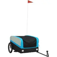 Syfax Fietstrailer 45 kg ijzer zwart en blauw