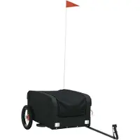 Syfax Fietstrailer 30 kg ijzer zwart