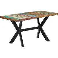 Syfax Eettafel 140x70x75 cm massief gerecycled hout