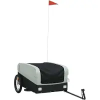 Syfax Fietstrailer 45 kg ijzer zwart en grijs