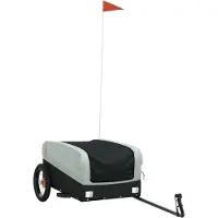 Syfax Fietstrailer 30 kg ijzer zwart en grijs