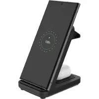 FIXED Inductielader, 3-in-1, 15W + 5W, Draagbare powerbank, Zwart