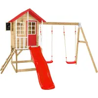 50nrth - ZW3833 - Speelhuisje Lolla incl. glijbaan en dubbele schommel