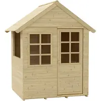 50nrth Zwerkules houten speelhuis "Holla", naturel