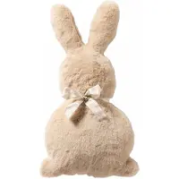 Textino BUNNY - sierkussen 44x25 cm - konijn - Sandshell - bruin