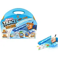 WeCool Magic Trace Glow to Show Tekenset - Werkt op batterijen - Reis koffer - Maak de mooiste tekeningen - Perfect voor onderweg