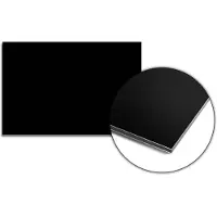 KitchenArt - Pure Black Spatscherm - 60x40 cm - Spatscherm Achterwand Keuken - Spatwand Keuken